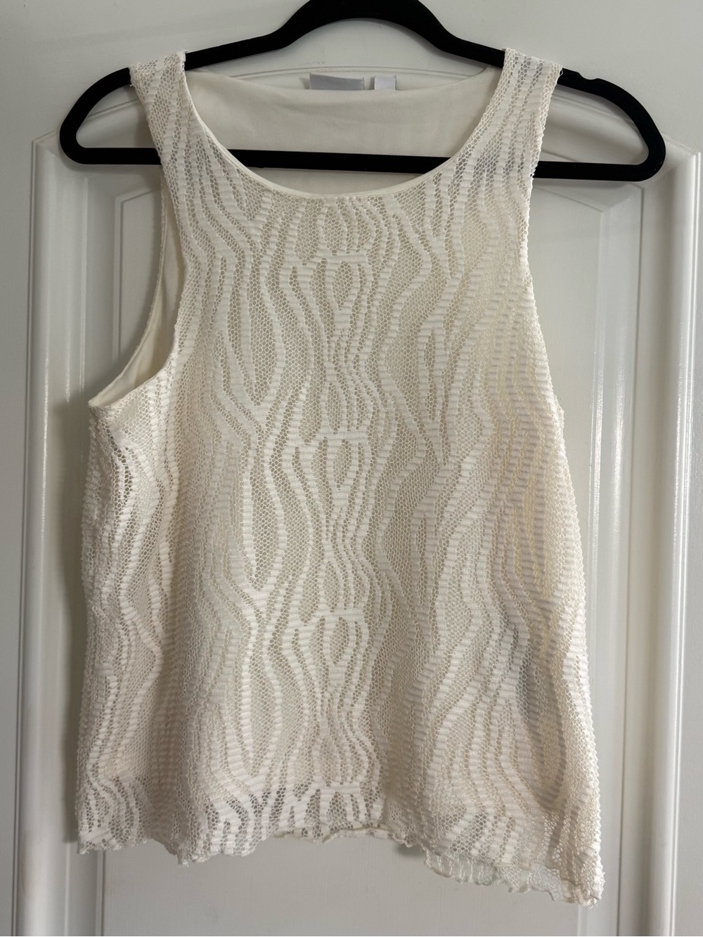 VILA 2 Piece Cream Lace Skirt Set SZ M